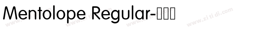 Mentolope Regular字体转换 Mentolope Regular字体转换